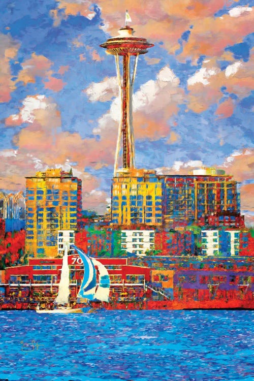 Sunny Seattle by Lisa Robinson wall art