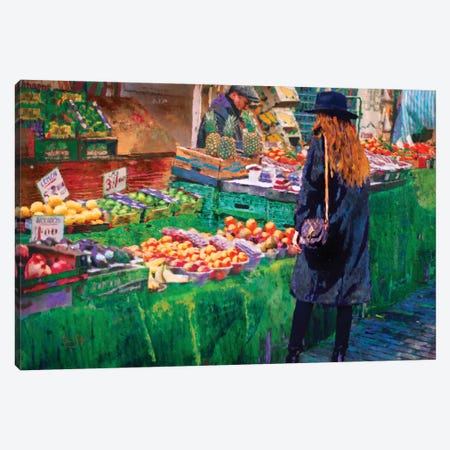 The Market Canvas Print #LIR64} by Lisa Robinson Canvas Art Print