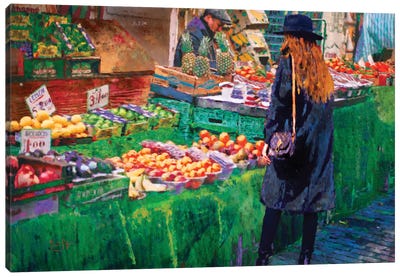 The Market Canvas Art Print - Lisa Robinson