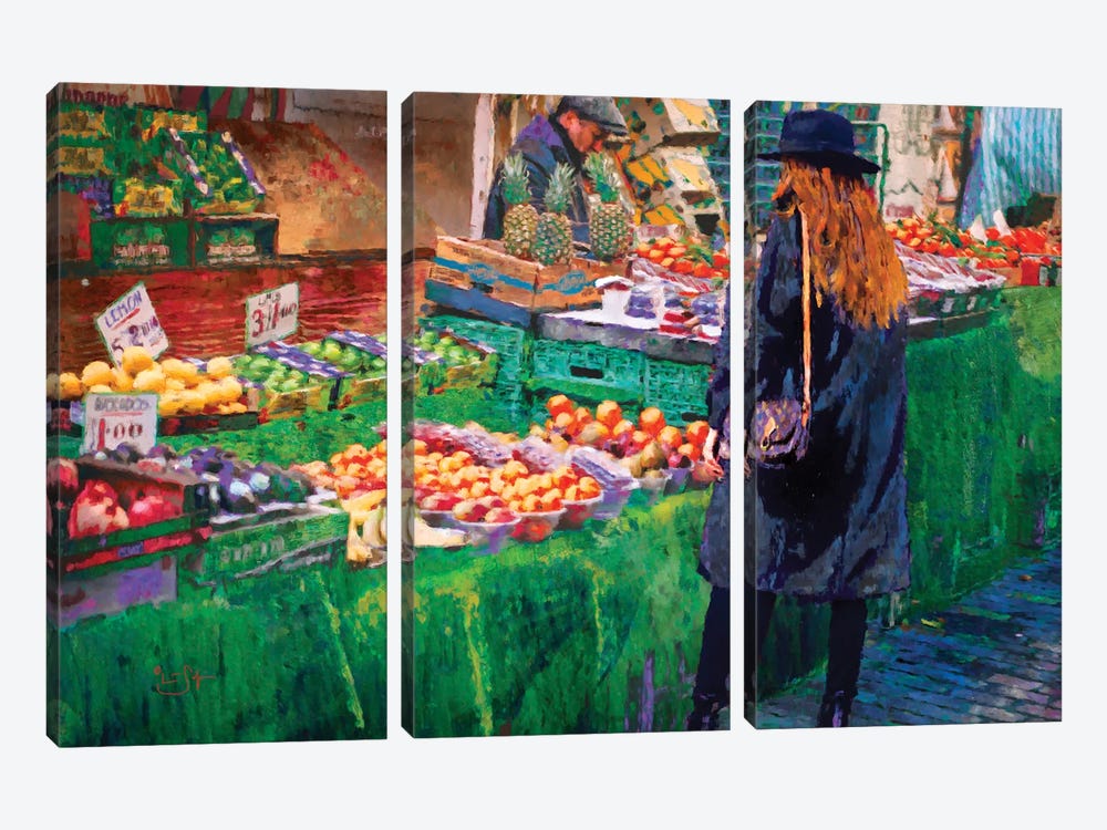 The Market by Lisa Robinson 3-piece Canvas Print