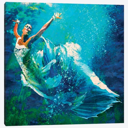 Underwater Dance Canvas Print #LIR70} by Lisa Robinson Canvas Print