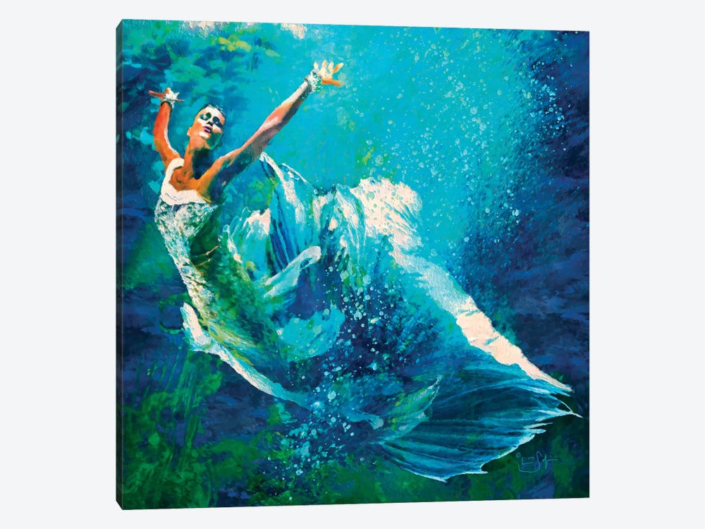 Underwater Dance by Lisa Robinson 1-piece Canvas Artwork