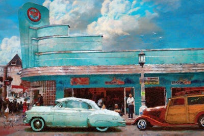 Vintage Seaside by Lisa Robinson canvas print