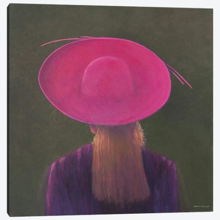 Pink Hat Canvas Print #LIS21} by Lincoln Seligman Canvas Art Print
