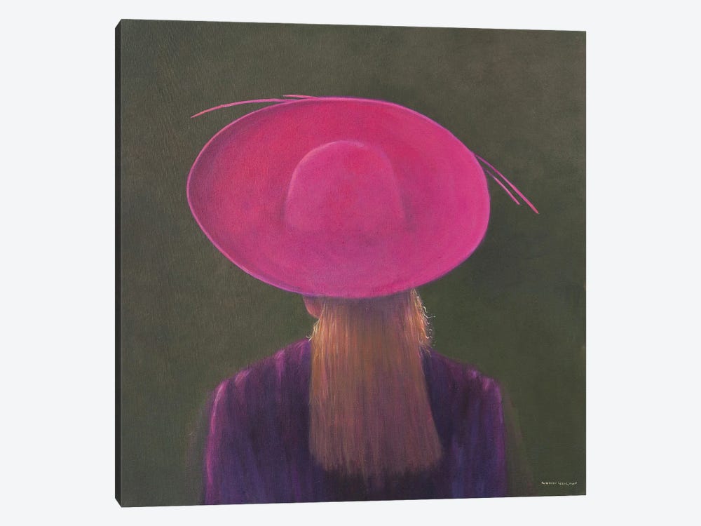 Pink Hat by Lincoln Seligman 1-piece Canvas Art Print