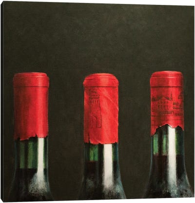 Three Wines Canvas Art Print