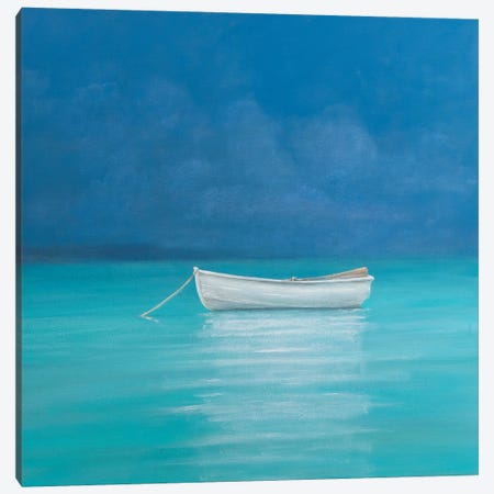White boat, Kilifi 2012  Canvas Print #LIS41} by Lincoln Seligman Canvas Print