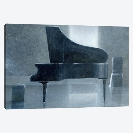 Black Piano Canvas Print #LIS4} by Lincoln Seligman Canvas Art Print