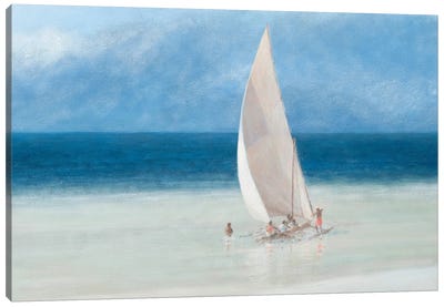 Fishermen, Kilifi, 2012 Canvas Art Print - Lincoln Seligman
