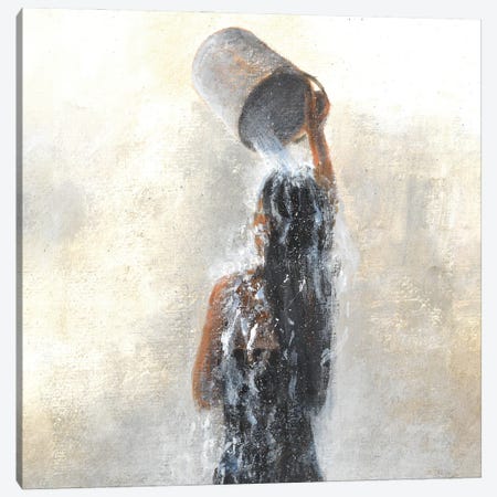 Girl Showering, 2015 Canvas Print #LIS55} by Lincoln Seligman Canvas Art Print