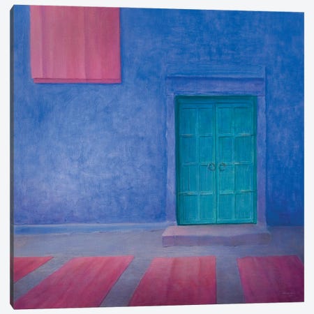Green Door, Jodhpur, 2010 Canvas Print #LIS56} by Lincoln Seligman Art Print