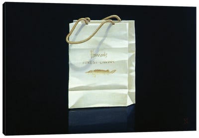 Harrods Caviar Bag, 1989 Canvas Art Print