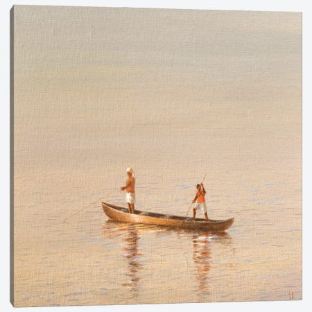 Kerala Fishermen Canvas Print #LIS61} by Lincoln Seligman Canvas Print