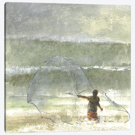 Lone Fisherman IV, 2015 Canvas Print #LIS64} by Lincoln Seligman Canvas Wall Art