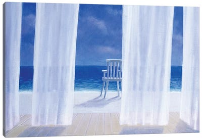 Cabana Canvas Art Print - Sea & Sky