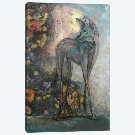 She Wolf Canvas Print #LIT17} by Linda Mitchell Canvas Artwork