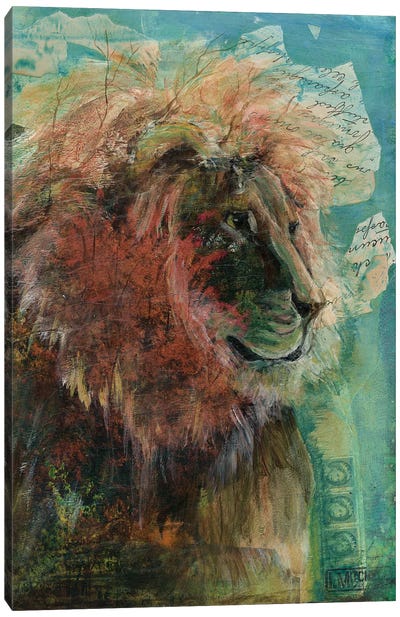 Trion Canvas Art Print - Lion Art
