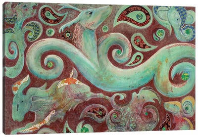 Magic Carpet Canvas Art Print - Paisley Patterns