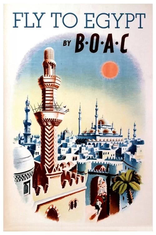 Fly To Egypt By BOAC