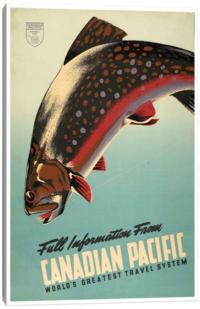 Full Information From Canadian Pacific: World's Greatest Travel System Canvas Art Print - Travel Posters