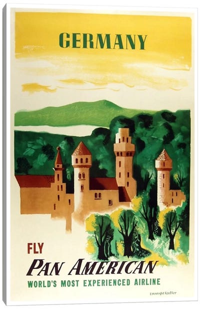 Germany - Fly Pan American Canvas Art Print - Vintage Travel Posters