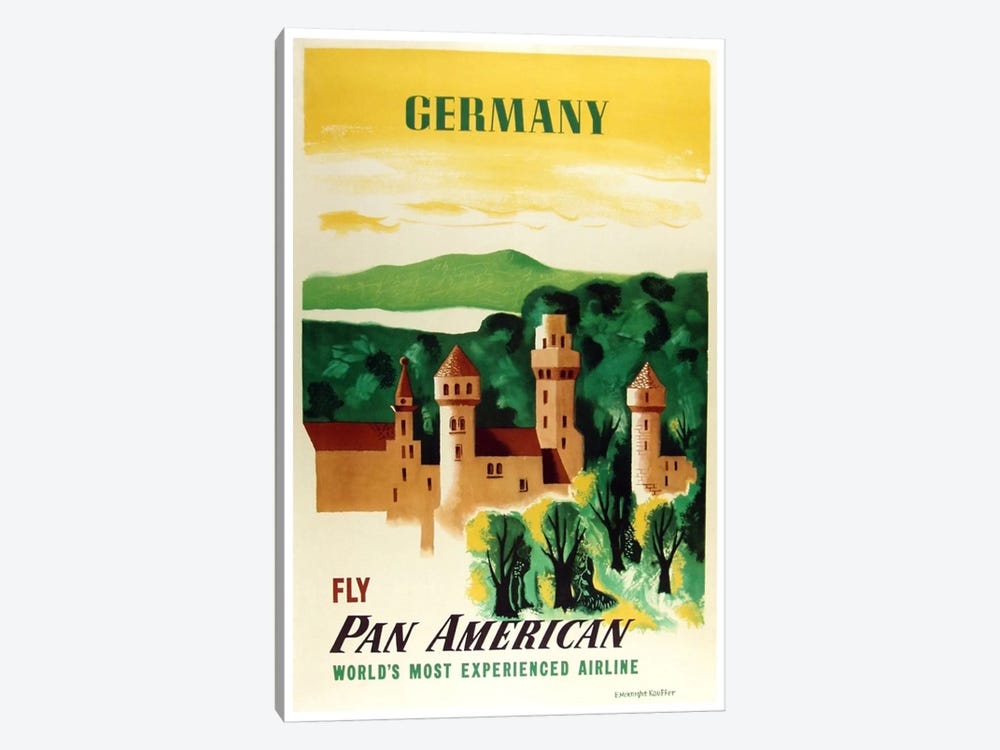 Germany - Fly Pan American by Unknown Artist 1-piece Art Print