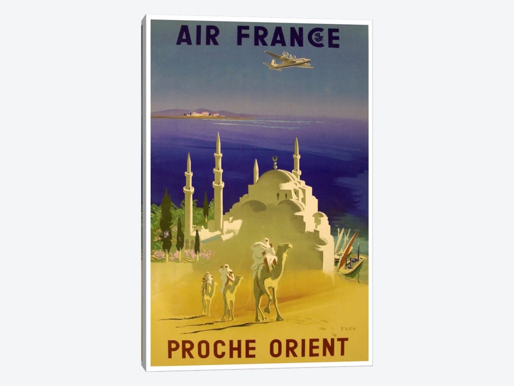 Air France - Proche Orient (Near East) II by Unknown Artist 1-piece Art Print