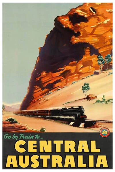 Australia: Go By Train To Central Australia by Unknown Artist