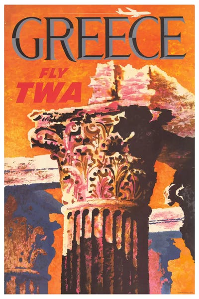 Greece: Greece - Fly TWA I by Unknown Artist