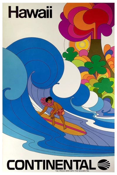 Hawaii: Hawaii - Continental Airlines II by Unknown Artist