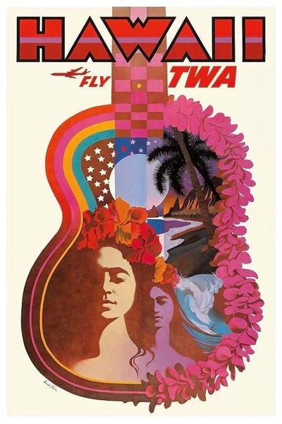 Hawaii: Hawaii - Fly TWA by Unknown Artist