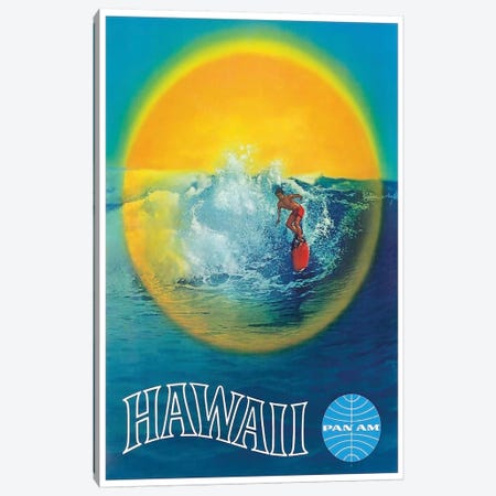 Hawaii - Pan American Canvas Print #LIV126} by Unknown Artist Canvas Art