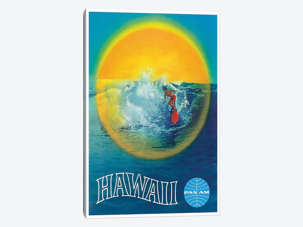 Hawaii - Pan American by Unknown Artist 1-piece Canvas Wall Art