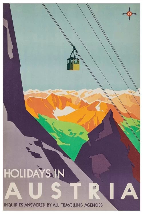 Holidays In Austria: Inquiries Answered By All Travelling Agencies by Unknown Artist wall art