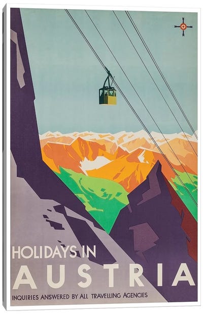 Holidays In Austria: Inquiries Answered By All Travelling Agencies Canvas Art Print - Austria Art