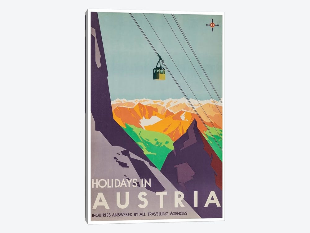 Holidays In Austria: Inquiries Answered By All Travelling Agencies by Unknown Artist 1-piece Canvas Print