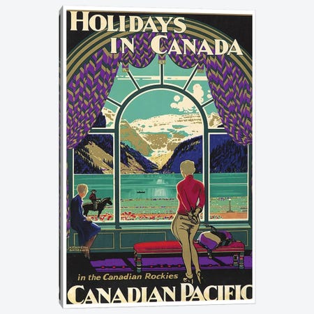 Holidays In Canada - Canadian Pacific Canvas Print #LIV131} by Unknown Artist Canvas Wall Art