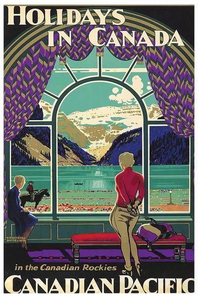 Vintage Travel Posters: Holidays In Canada - Canadian Pacific by Unknown Artist