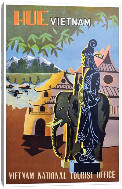 Hue, Vietnam: Vietnam National Tourist Office Canvas Art Print - Vintage Travel Posters