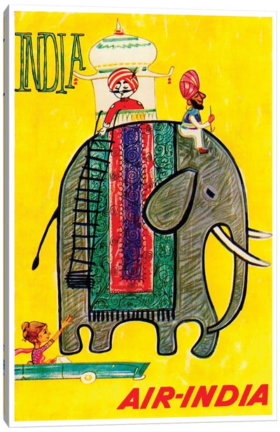 India - Air-India Canvas Art Print - Elephant Art