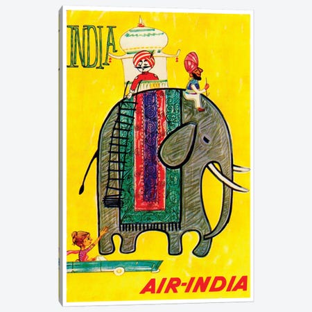 India - Air-India Canvas Print #LIV140} by Unknown Artist Canvas Art Print