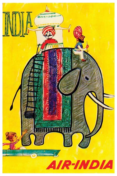 By Air: India - Air-India by Unknown Artist
