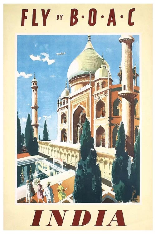 India - Fly By BOAC by Unknown Artist wall art