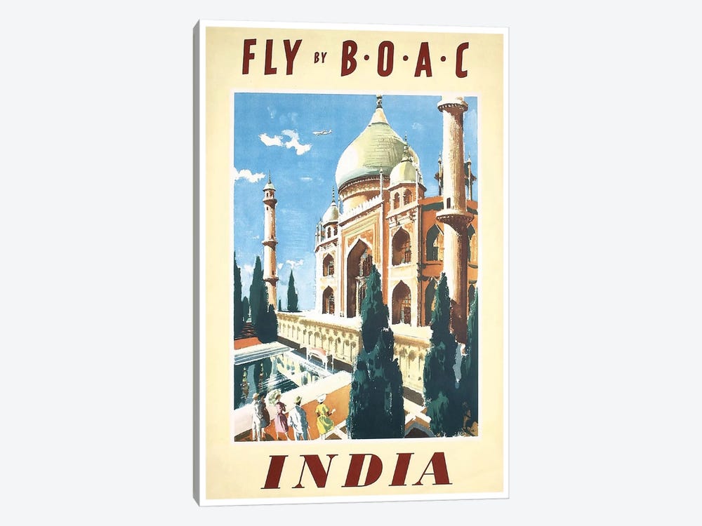 India - Fly By BOAC by Unknown Artist 1-piece Art Print