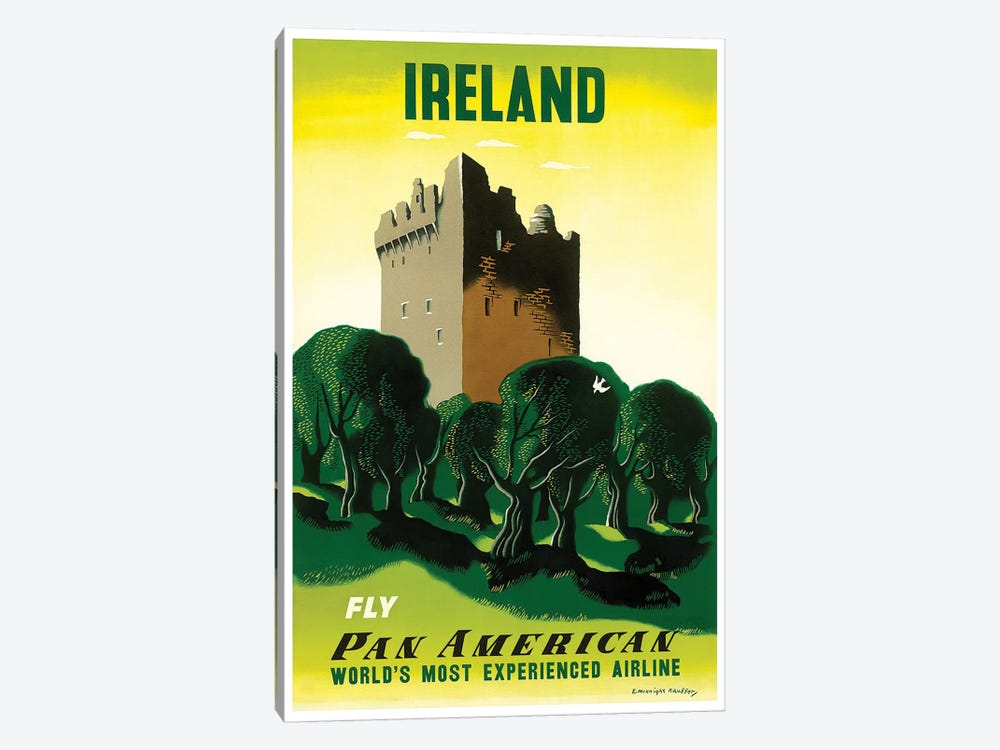 Ireland - Fly Pan American by Unknown Artist 1-piece Canvas Artwork