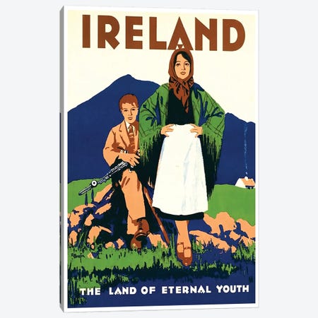 Ireland: The Land Of Eternal Youth Canvas Print #LIV147} by Unknown Artist Canvas Artwork
