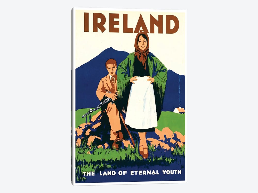 Ireland: The Land Of Eternal Youth by Unknown Artist 1-piece Canvas Art Print