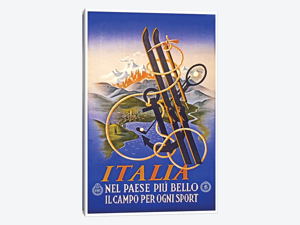 Italia by Unknown Artist 1-piece Canvas Print