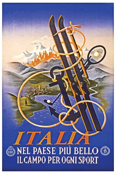 Vintage Travel Posters: Italia by Unknown Artist