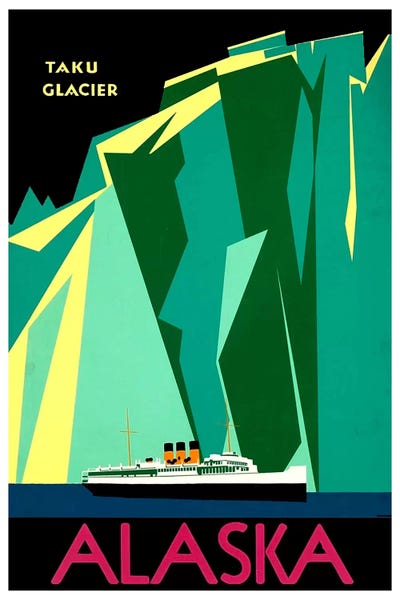 Alaska - Taku Glacier by Unknown Artist art print